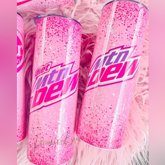 Handmade 20oz Tumbler Mtn Dew - Picture 2 of 2